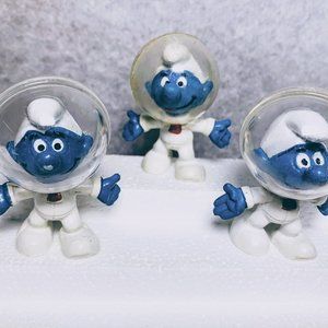 Lot of 3 Vintage Smurf Figures- 2.0003 Astro Smurf Peyo Bully (TRIO2.0003-02)